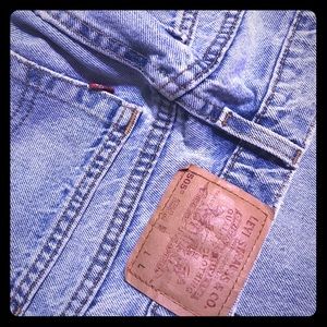 Vintage perfect blue warn in Levi’s 505 long, reg.